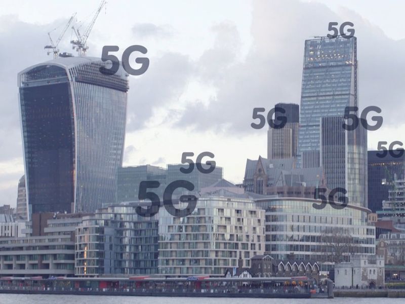 Prikaz zgrada u kojima vlada 5g internet