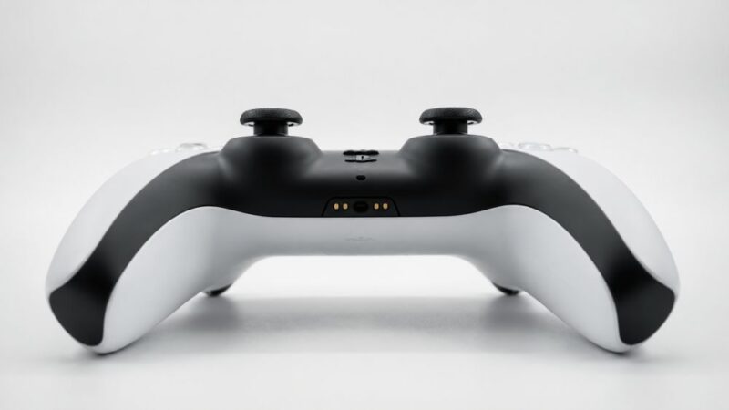 PS5 DualSense kontroler na beloj pozadini